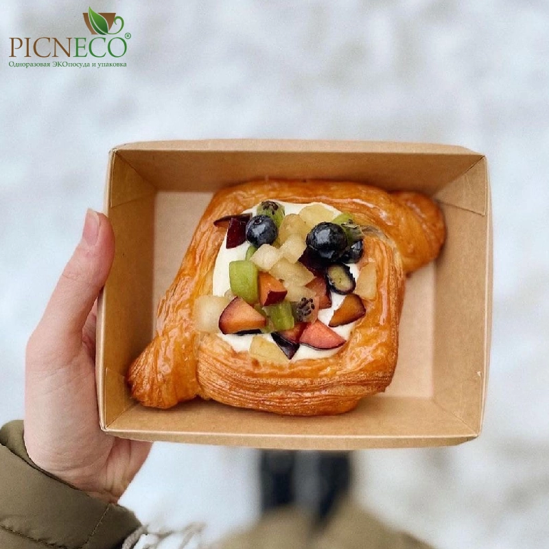 товар Контейнер бумажный 500мл, крафт, серия OneClick, (крышка отдельно) OK050